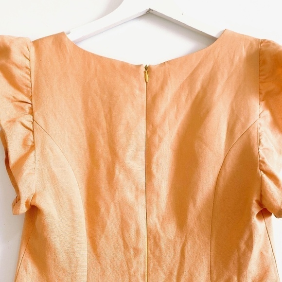 Urban Renewal Peach Color Flutter short Sleeve Dress size S - Picture 5 of 8